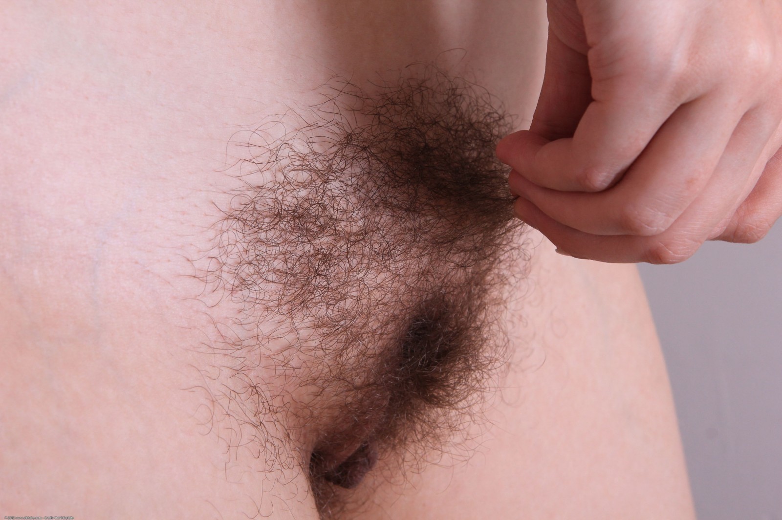 Hairy playful amateur showing unshaven muff #68359248