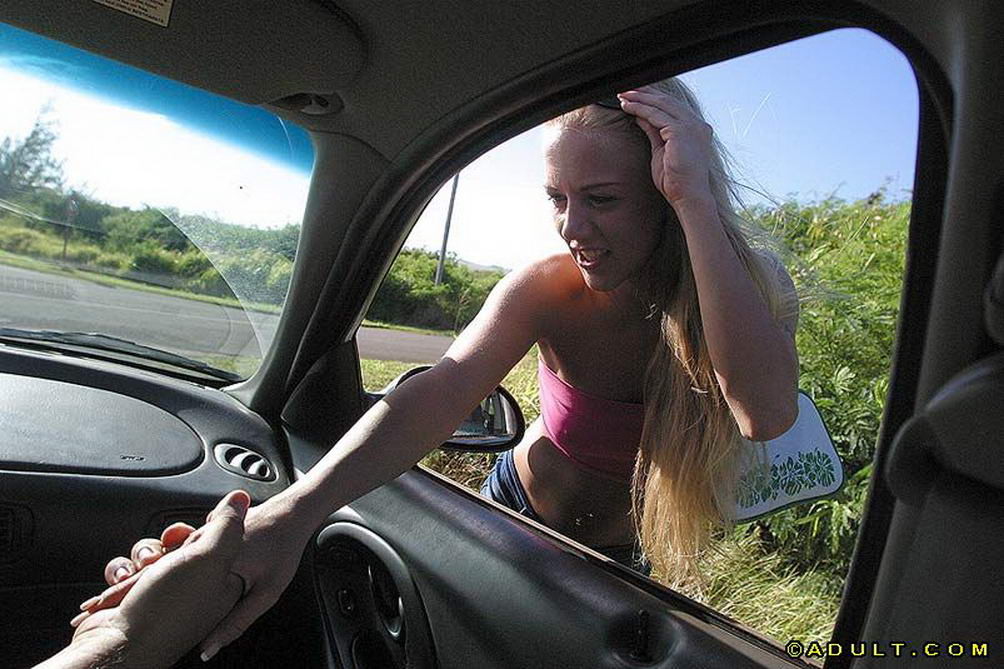 Teen hitchhiker trades pussy for a ride #73641579