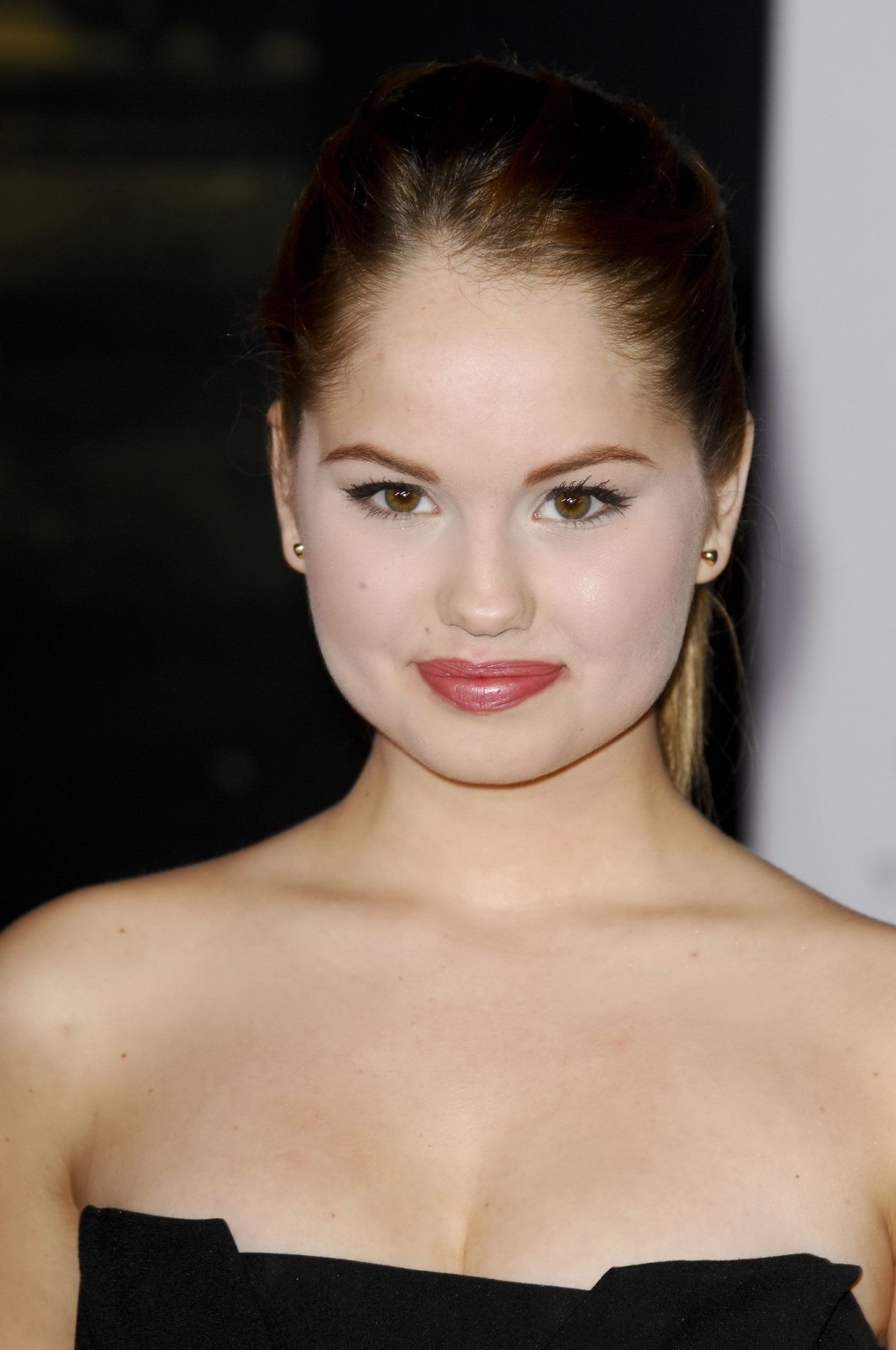 Debby Ryan busty wearing a black tube dress at the Marvel's 'Thor: The Dark Worl #75213691