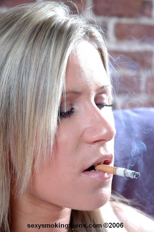 Sexy 18 yr old smoking fetish teen smokes a long cigarette #70263061
