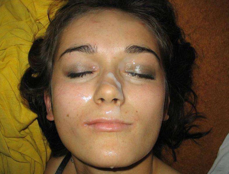 Real amateur girlfriends taking facials #75896271