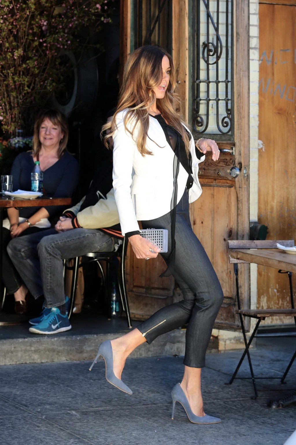 Kelly Bensimon shows off her big boobs wearing a see through shirt at the photos #75166034