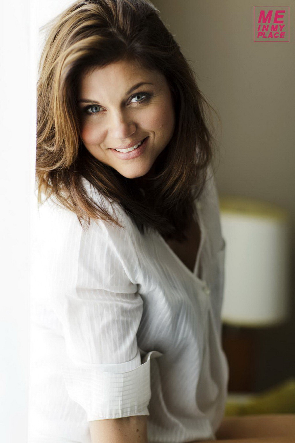 Tiffani-Amber Thiessen wearing shirts  panties for Esquire Magazine's Me in My P #75243233