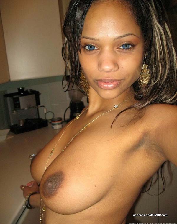 Beautiful ebony girl posing #73370915