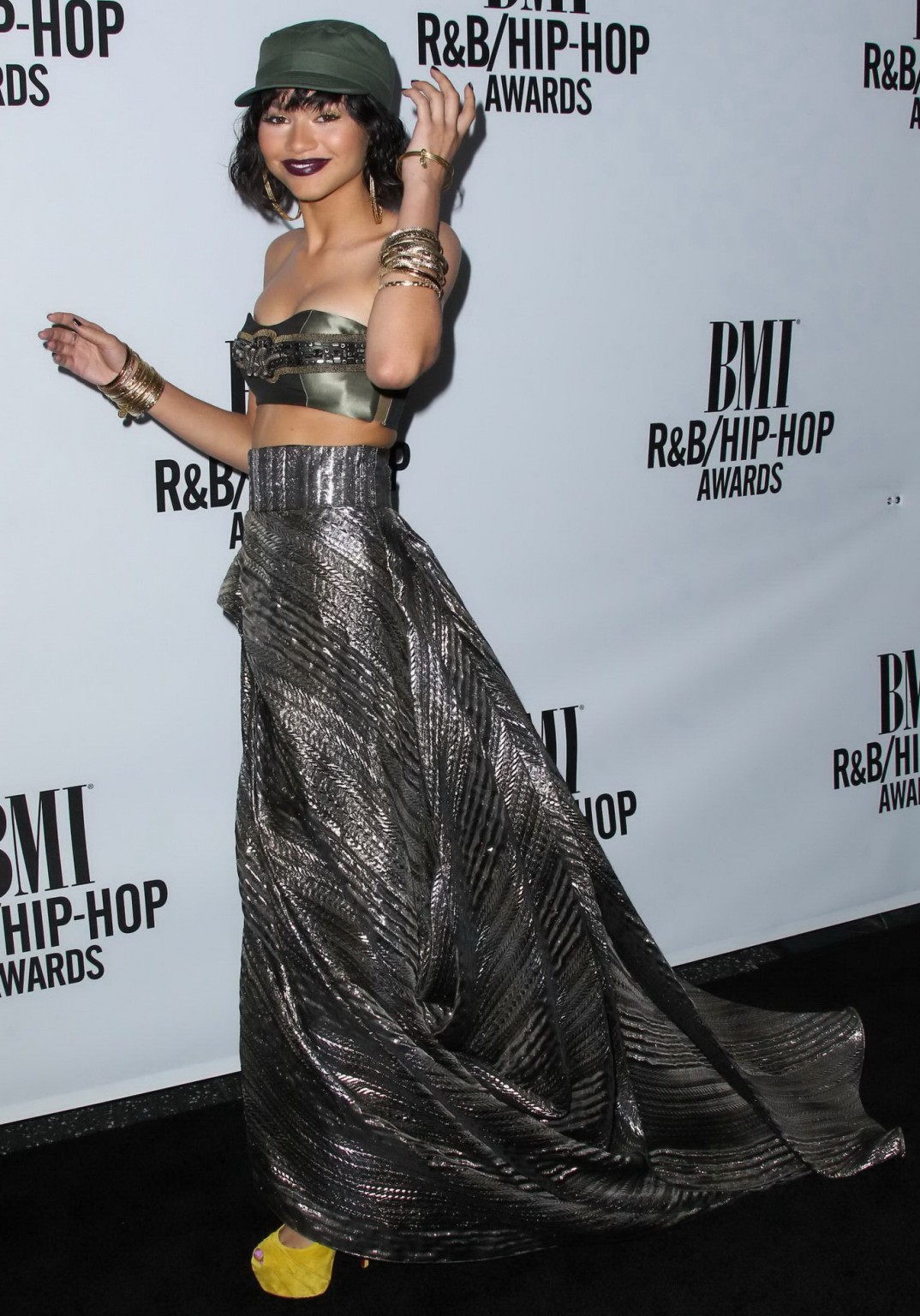 Zendaya Coleman shows off her boobs in a tiny belly top at BMI RB Hip Hop Awards #75187503