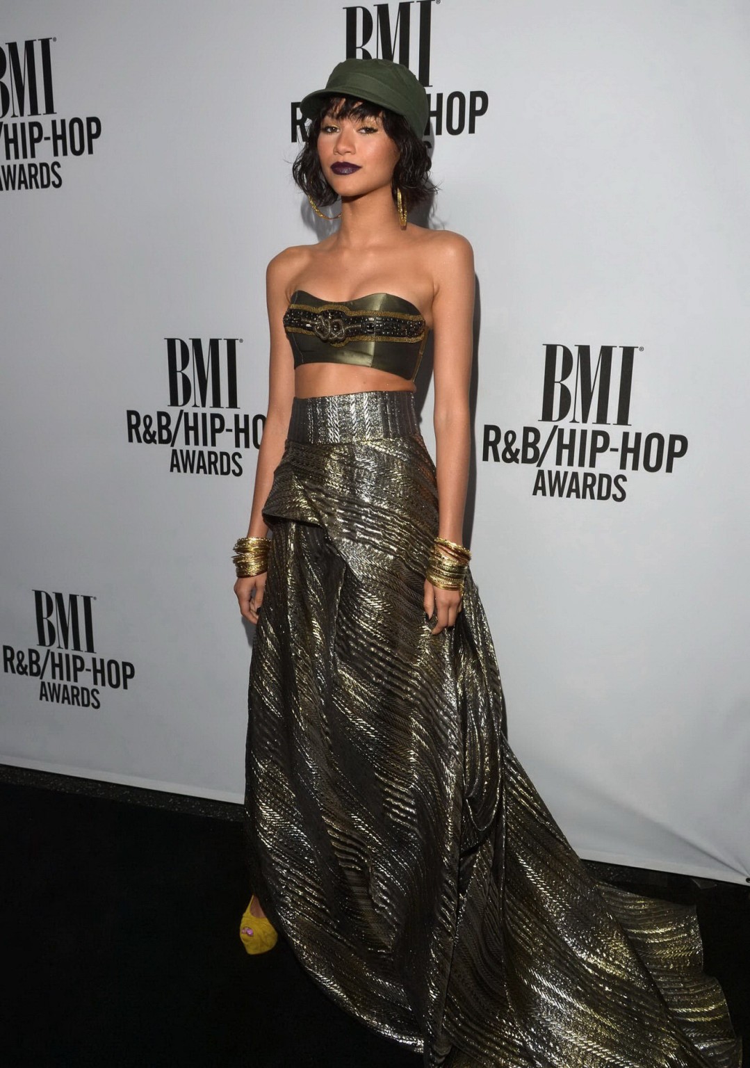 Zendaya Coleman shows off her boobs in a tiny belly top at BMI RB Hip Hop Awards #75187541