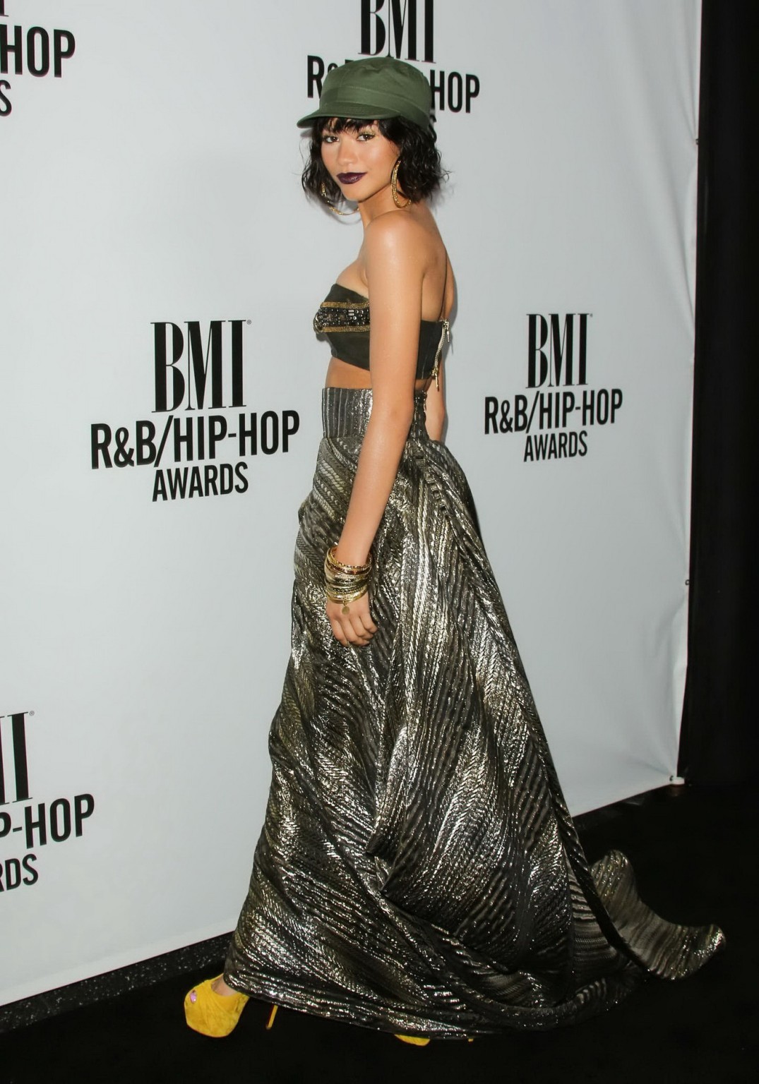 Zendaya Coleman shows off her boobs in a tiny belly top at BMI RB Hip Hop Awards #75187589