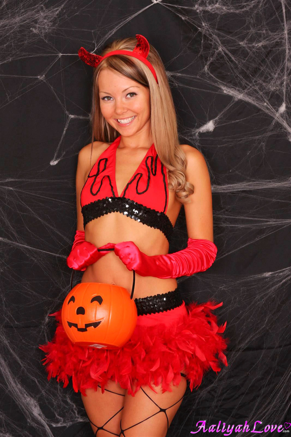 Aaliyah Love is a horny little devil for Halloween #67606105