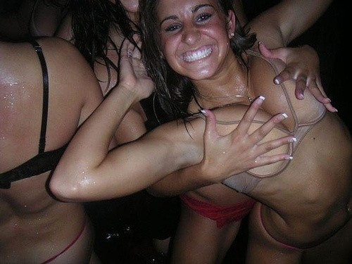 Amateur babes showing their smooth cunts only for you #77120776