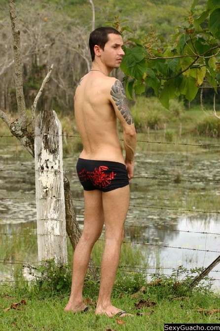 Latino shows of his really massive long meaty cock in the outdoors #76898838