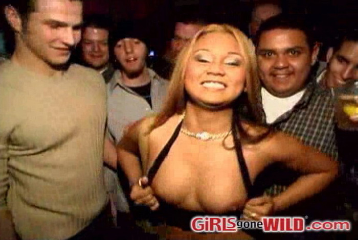 Drunk sluts topless making out in a club #78267712