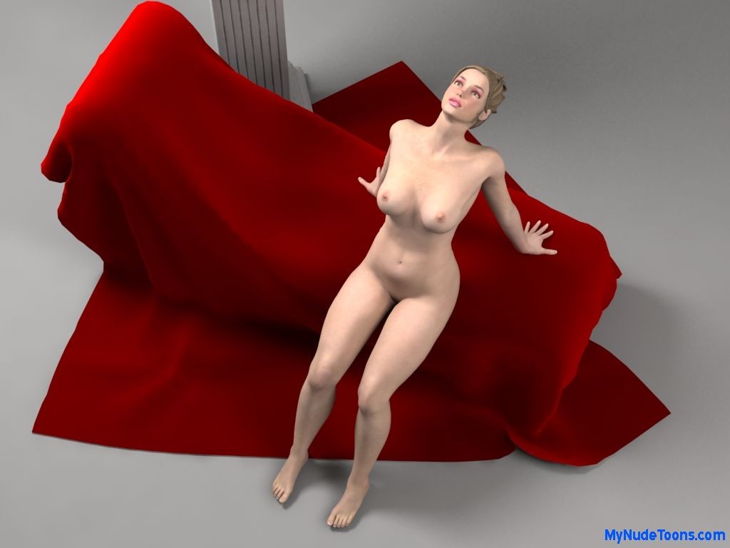 Desnudo realista de una chica toon posando
 #69648938
