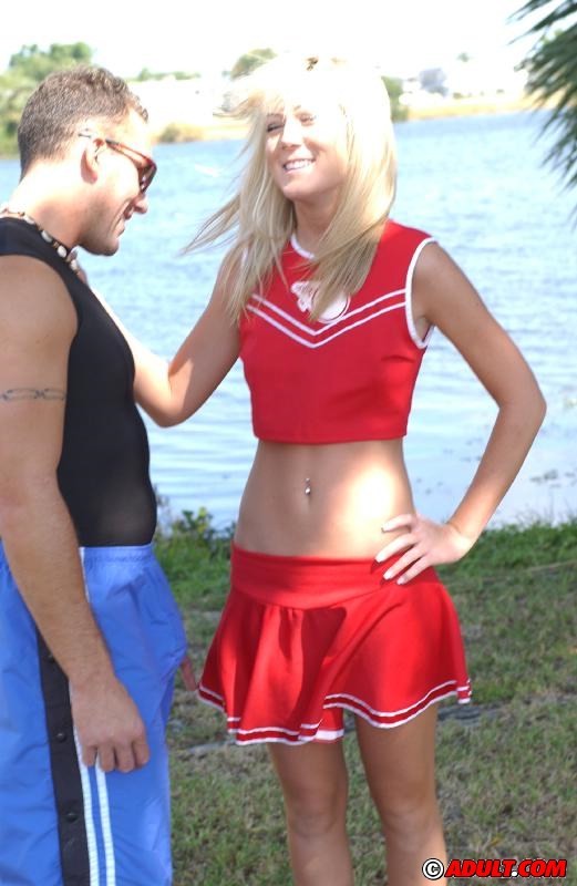 Sharp blonde cheerleader getting dicked #73663317