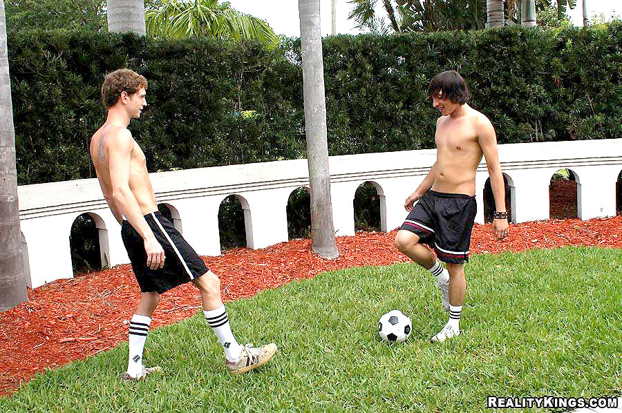 Sexy soccer boys mike and jason hook up for some hot anal pounding at the park i #76908925