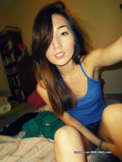 Selection of sexy amateur chicks camwhoring at home #75698736