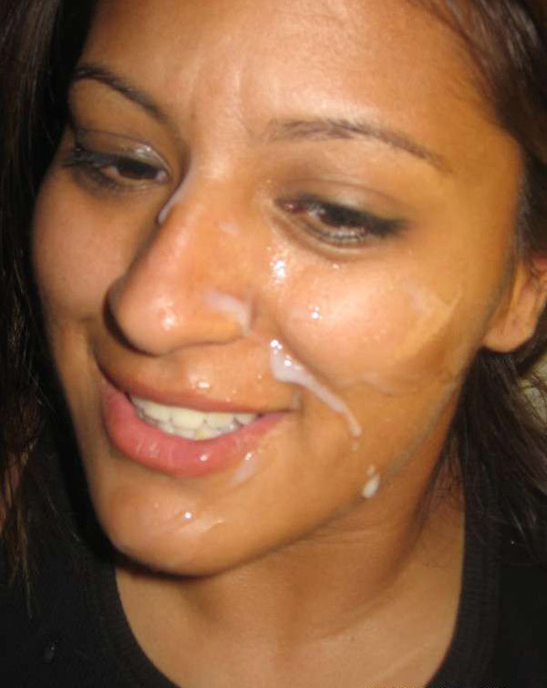 Real amateur girlfriends taking sticky facials #75843316