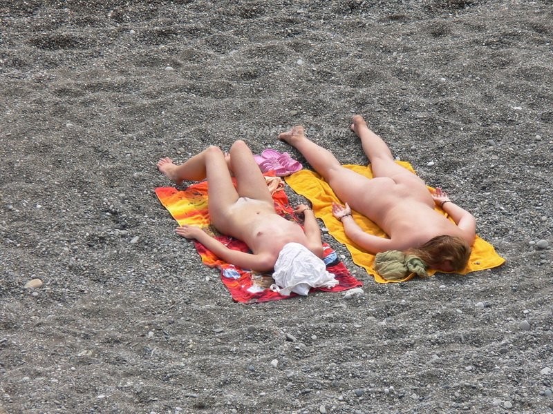 Chicas calientes desnudas en la playa
 #70911506