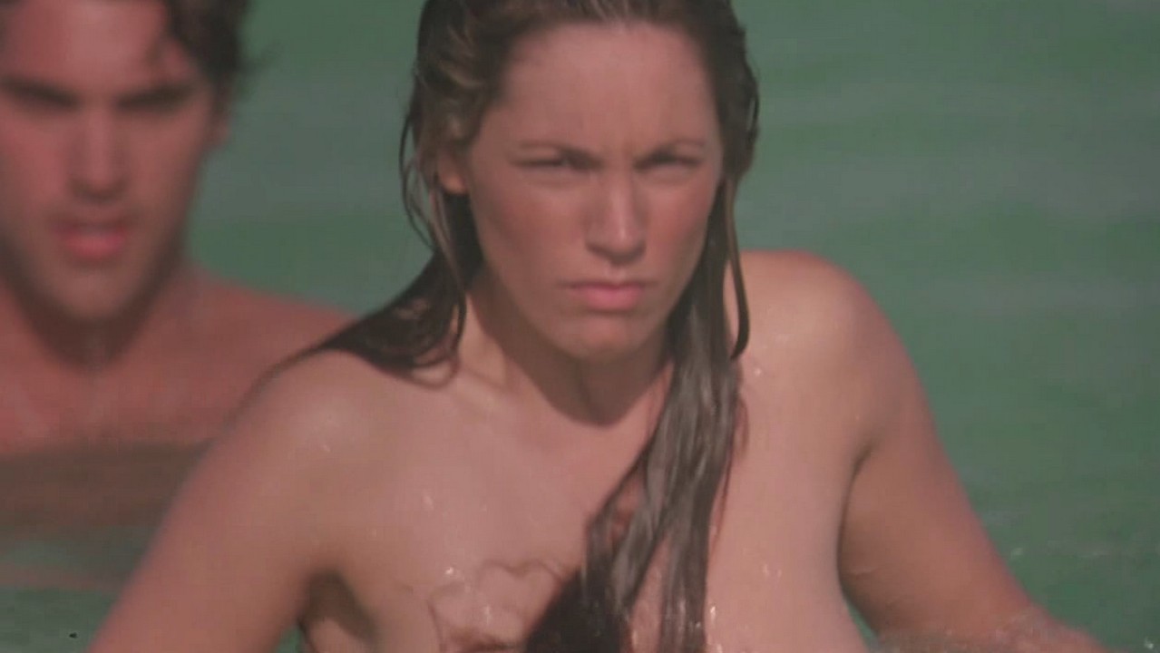 Hot actress Kelly Brook big tits nude at beach #72316304