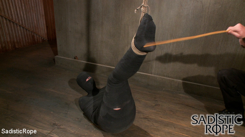 裸のアラニパイがロープで吊るされ、マンコを弄られる
 #71961938