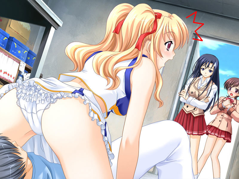 Blonde volumptuous hentai cheerleader in a school uniform #69697775