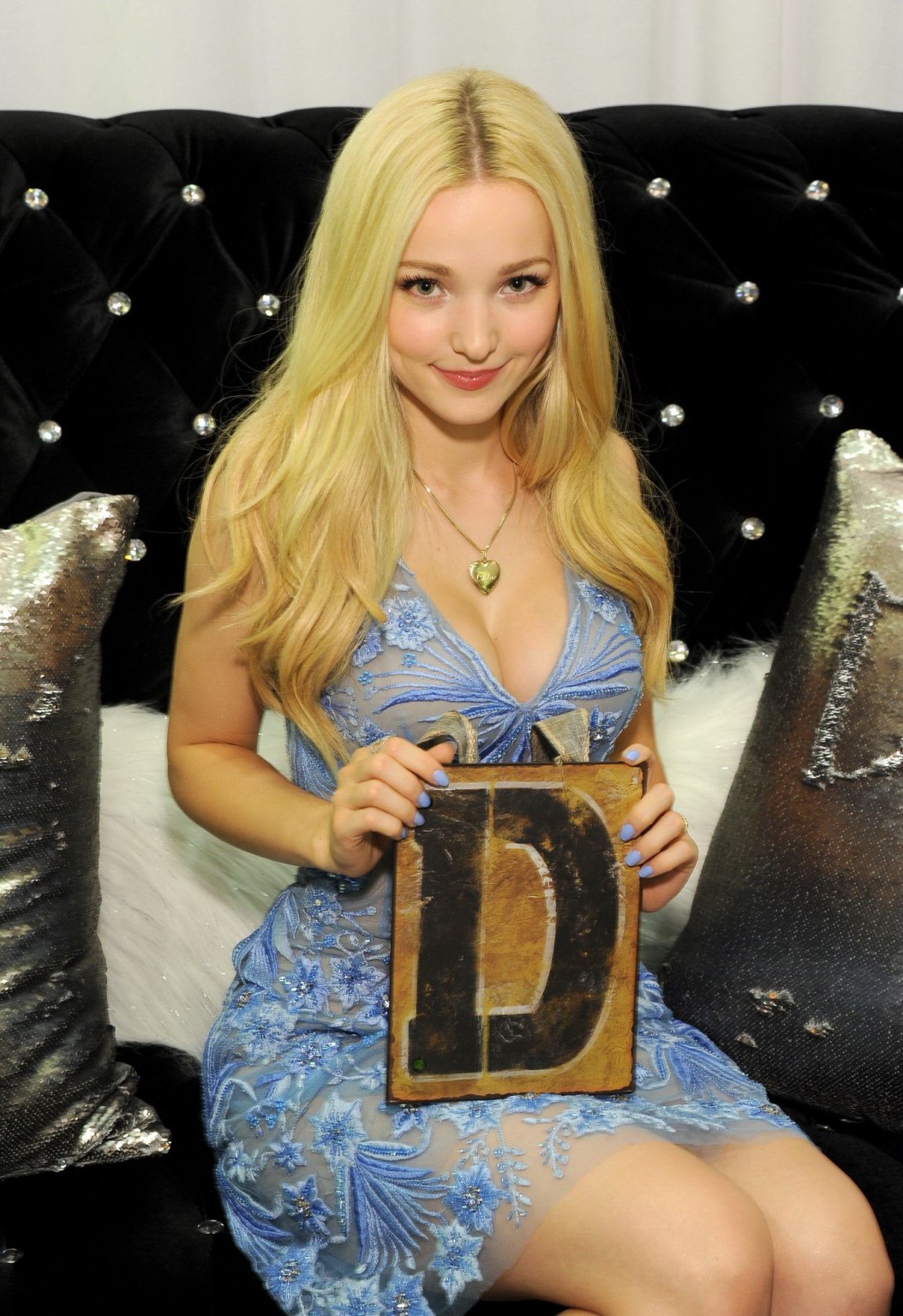 Dove Cameron busty and leggy in see through mini dress #75154058