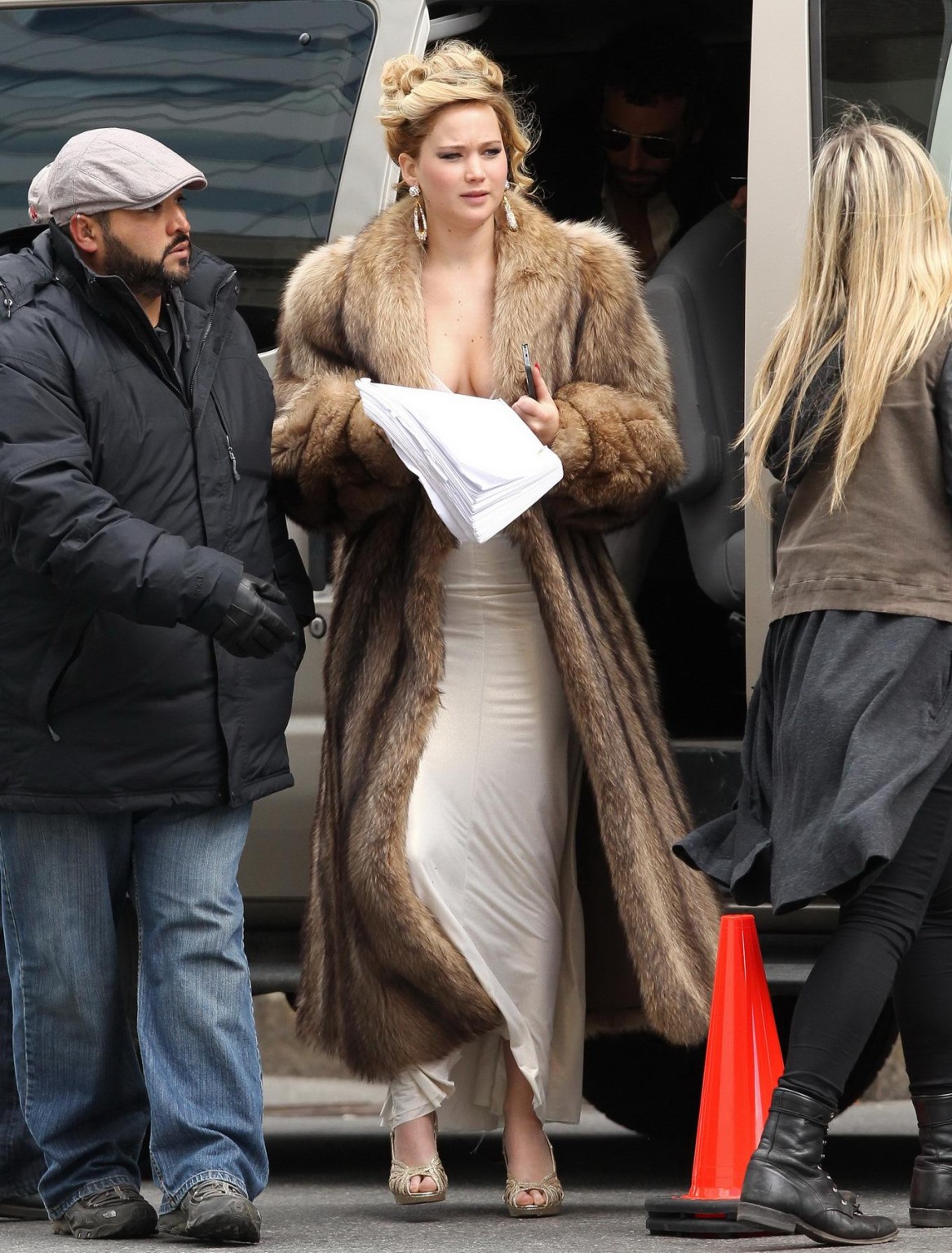 Jennifer Lawrence showing huge cleavage downblouse on the 'Untitled David O. Rus #75236491