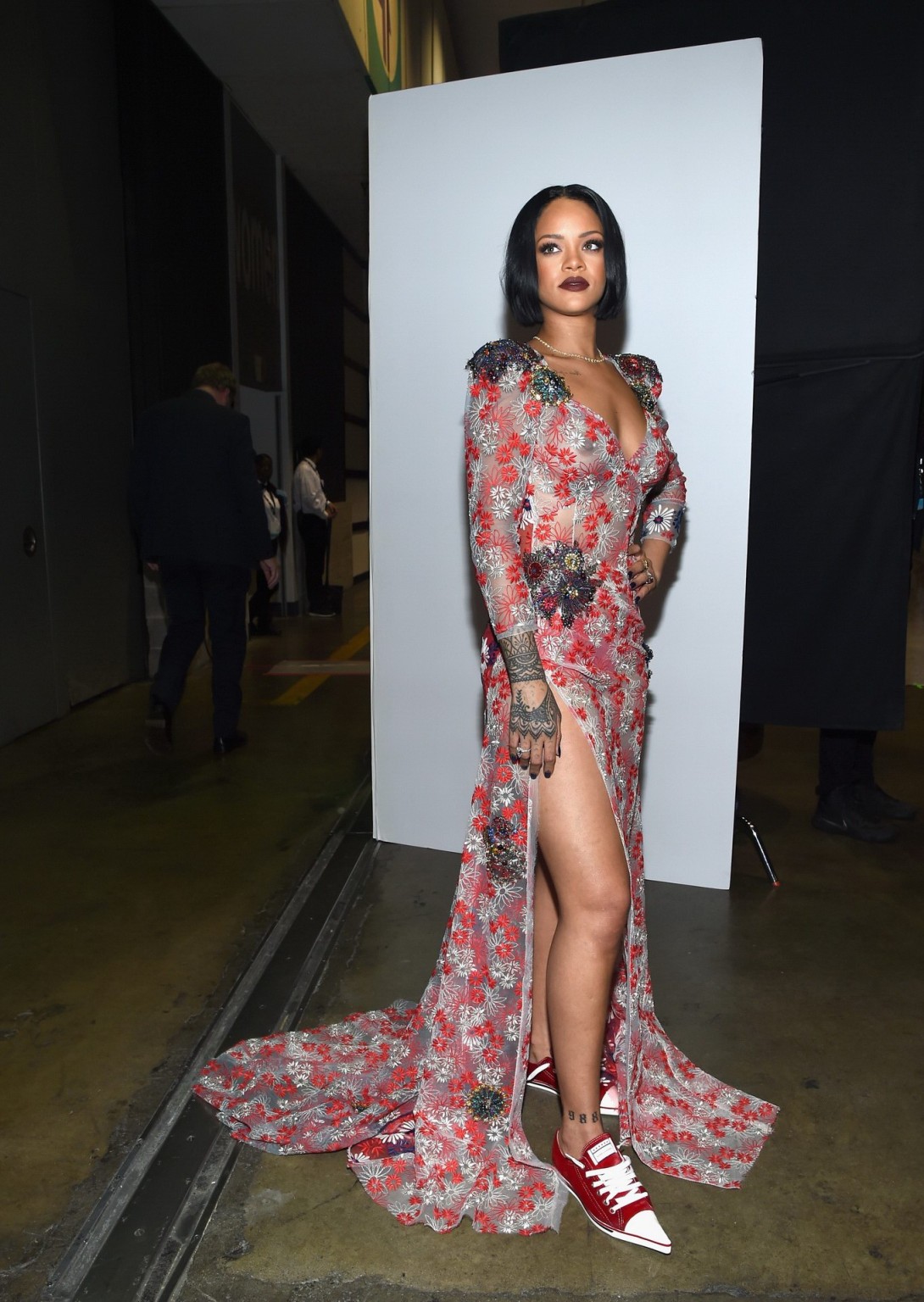 Rihanna seethru to boobs and panties at the event in LA #75146046