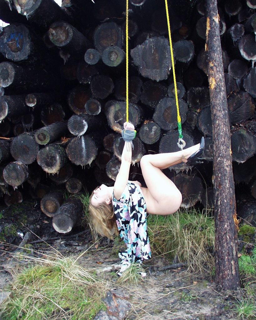 Outdoor bondage punishment for a naughty girl #72226278