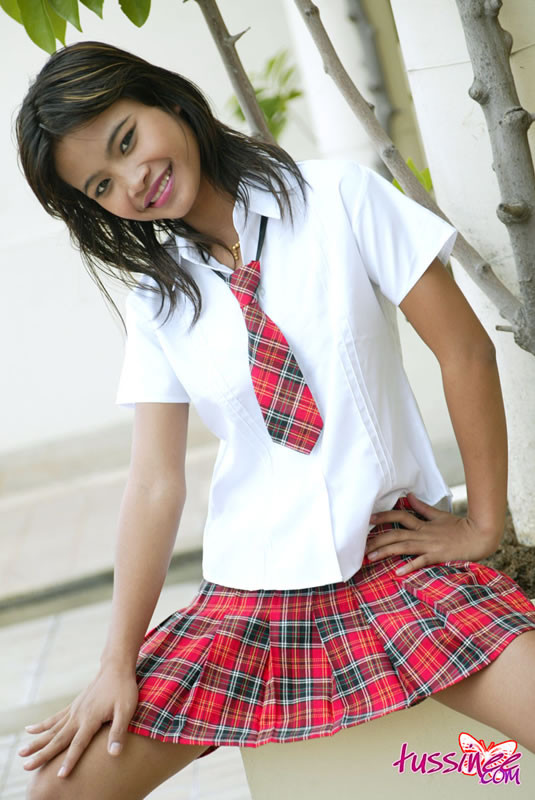 Schoolgirl Tussinee in an after school photo shoot #69979605