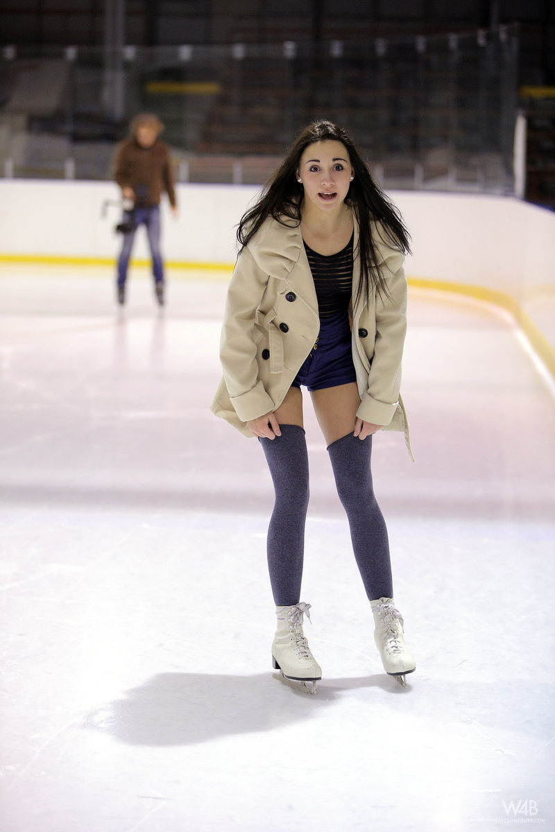 Luscious teen ice skater dildoing her tight lil pussy #72551991