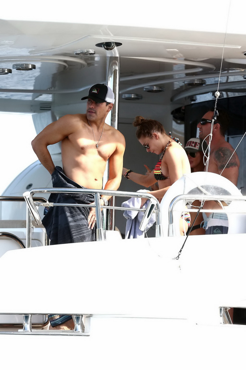 LeAnn Rimes showing side boob in few bikini sets on a yacht in Cabo San Lucas #75244817