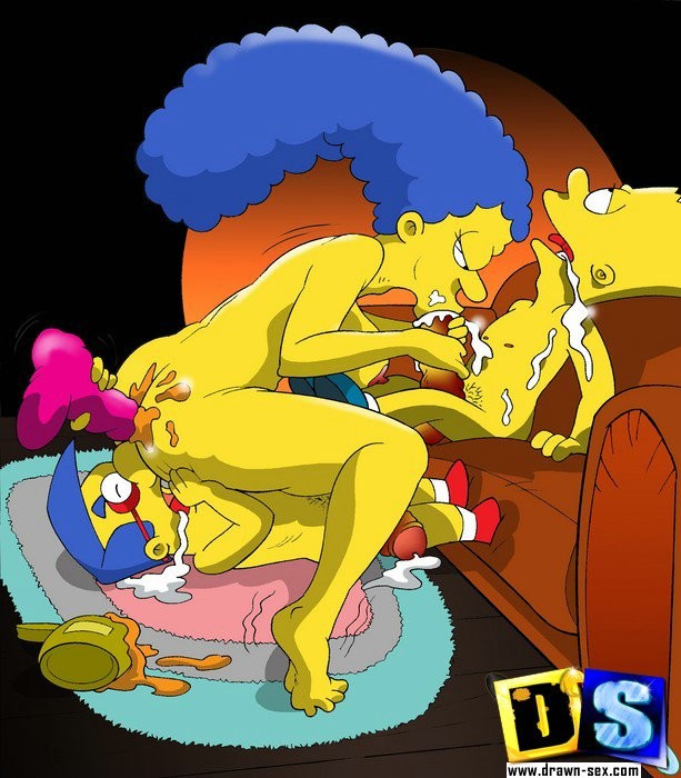 Sexy drawn cartoons with superman and simpsons fucking #69615697