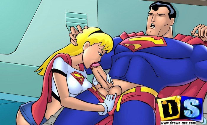 Sexy drawn cartoons with superman and simpsons fucking #69615735