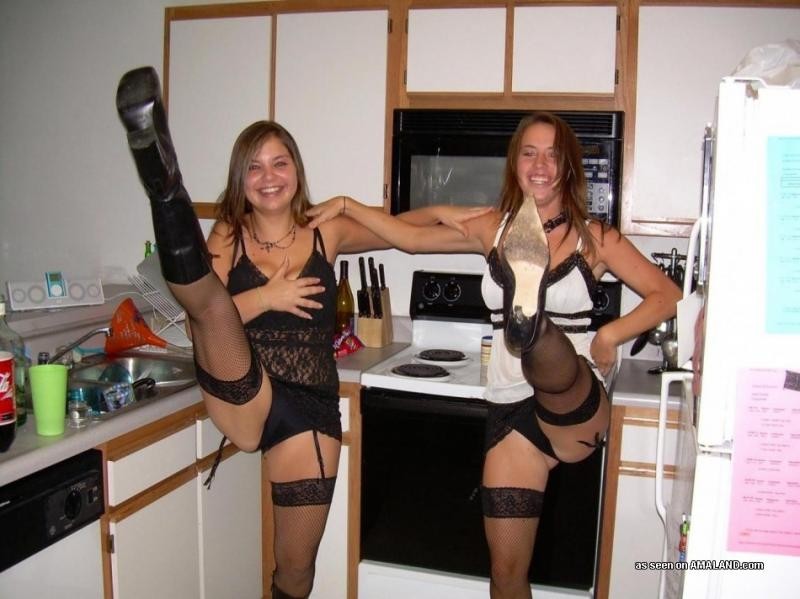 Naughty non-nude pics of GFs in sexy stockings #76127311