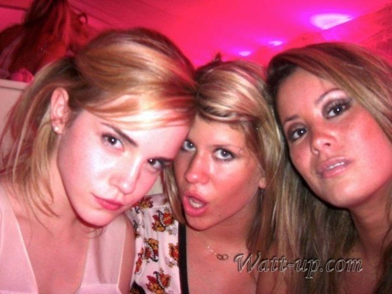 Emma Watson drinking beer with her friends and looking very sexy #75316027