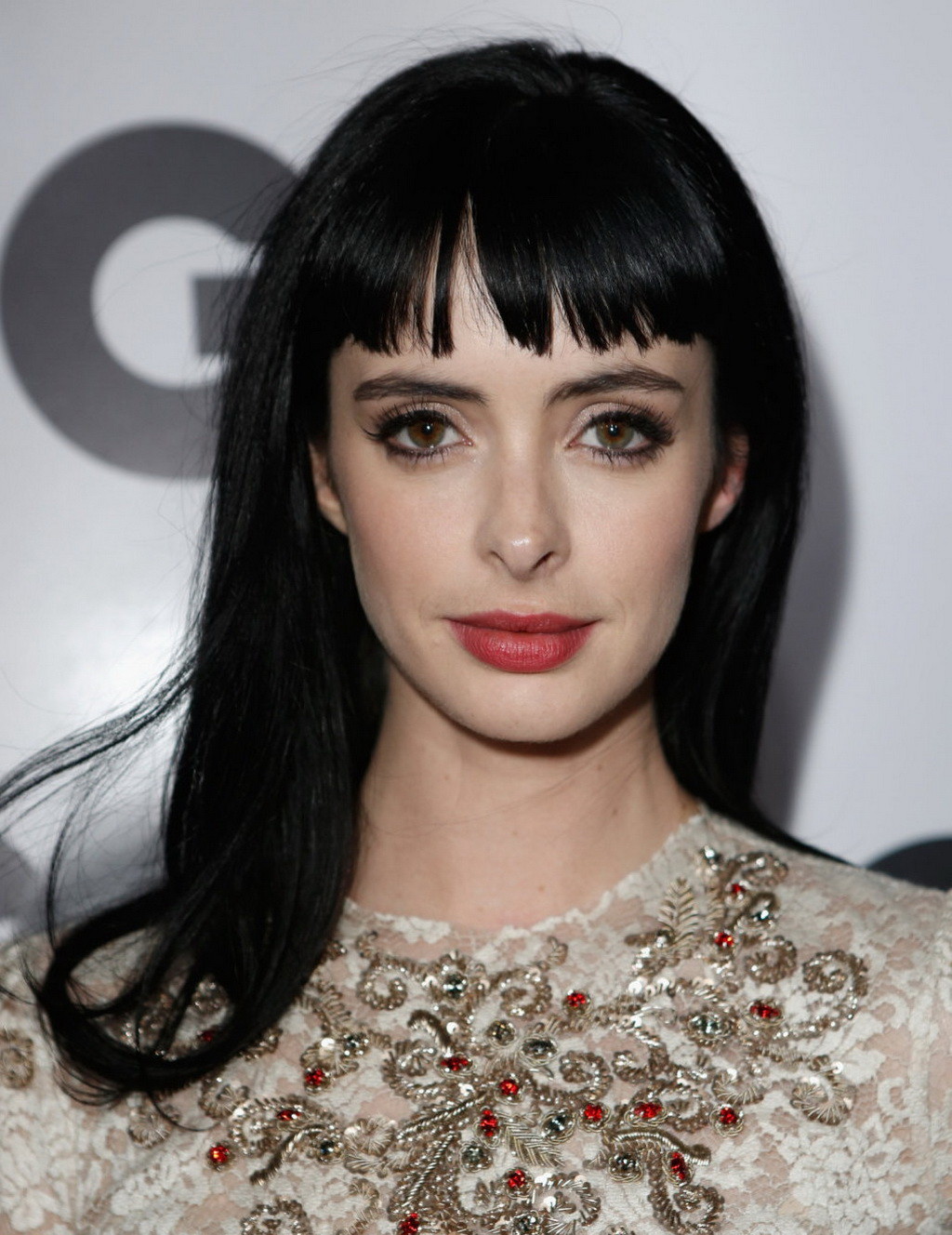 Krysten Ritter wearing a partially see through lace dress at GQ Men of The Year  #75248353