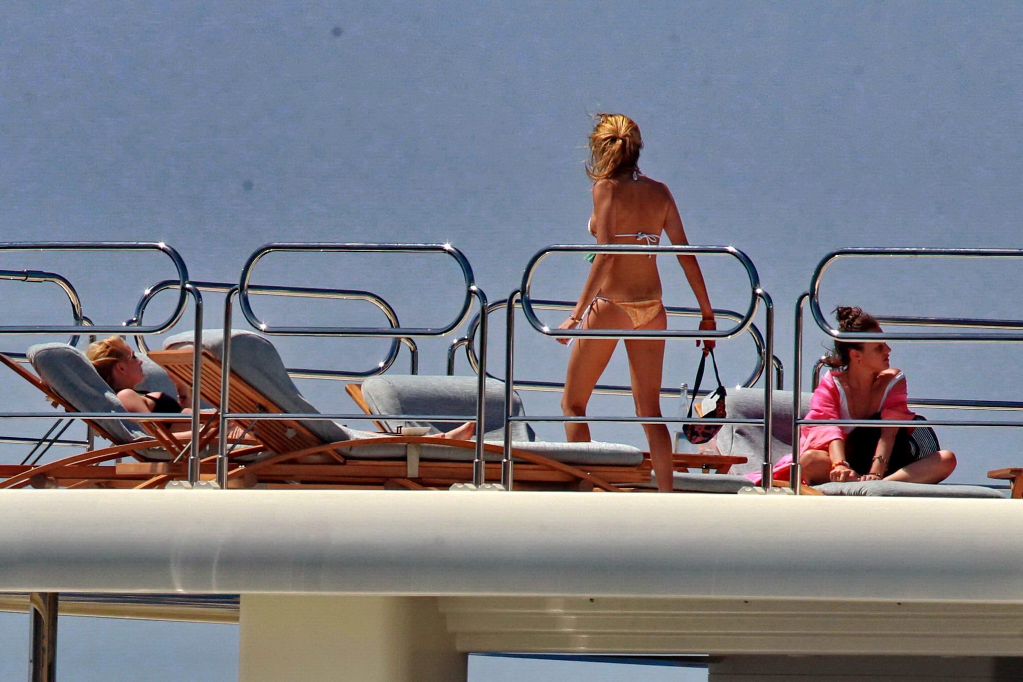 Cara Delevingne wearing a bikini on a yacht in Ibiza #75188691