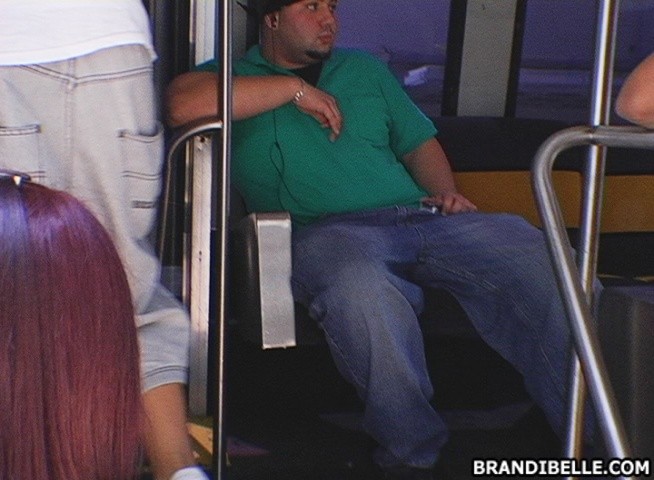 incredible brandi belle giving a head in a public bus #78922800