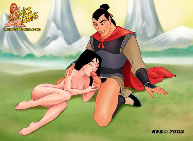 Thin Mulan getting punished and getting a cumblast #69678096