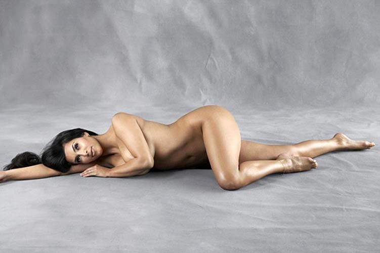 Kim Kardashian posing totally nude and showing sexy ass #75278350
