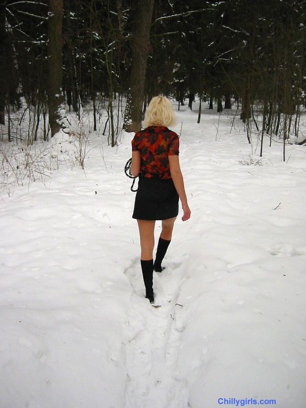 Fille blonde sexy nue dans la neige
 #74022106