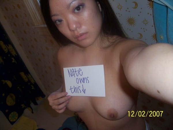 Girl posing and showing tits for Nate and David