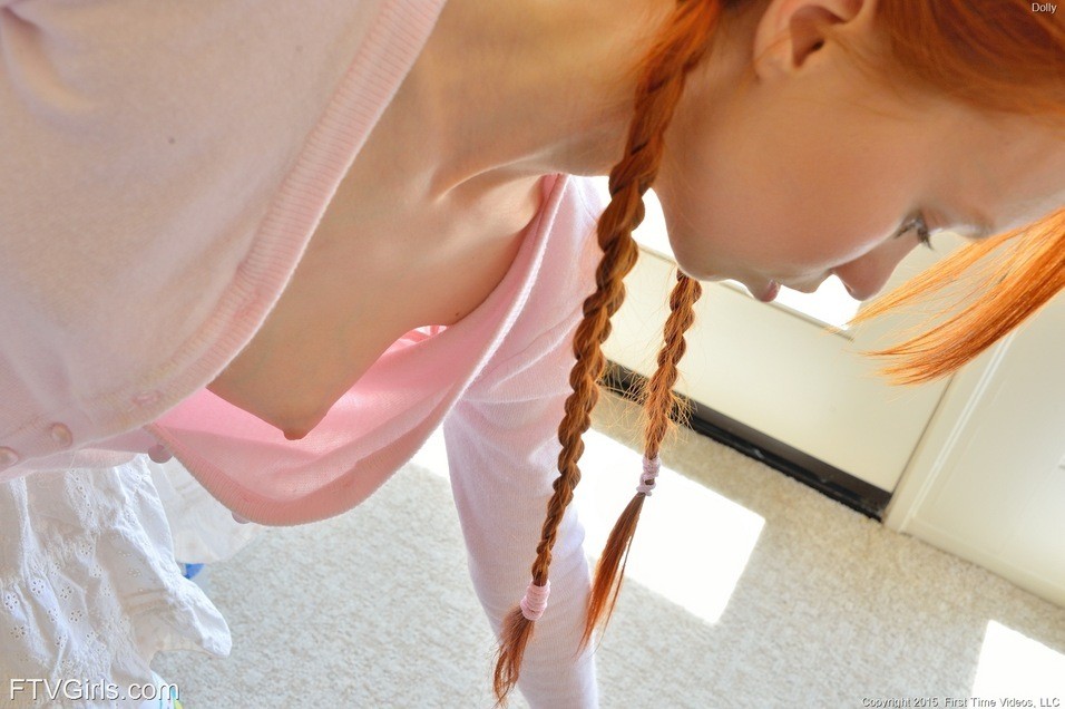 Redhead teen schoolgirl #76131705