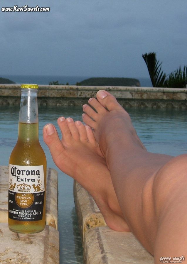 Kari Sweets in Puerto Rico enjoing some beer in a bikini #73195932