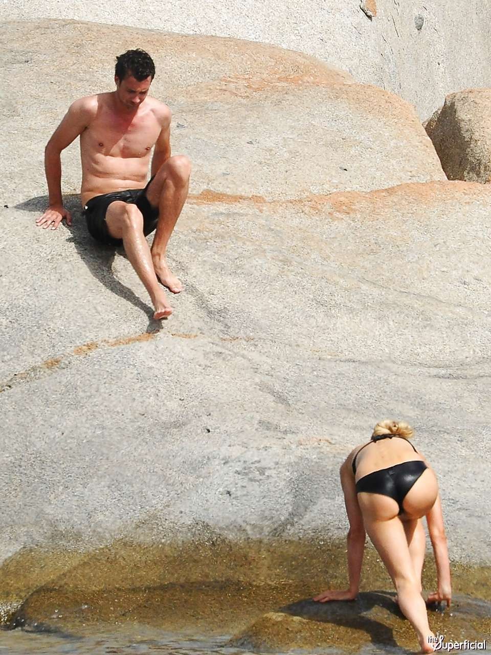 Paris Hilton showing her great ass in bikini thong and posing topless #75244314