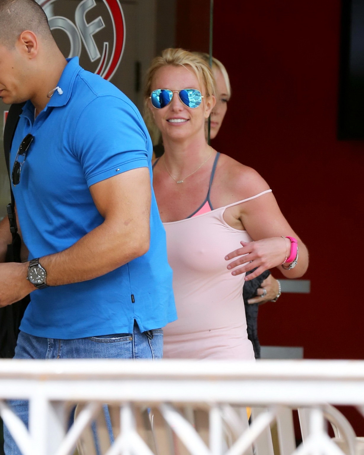 Busty Britney Spears shows pokies leaving the Drenched Fitness in LA #75192934