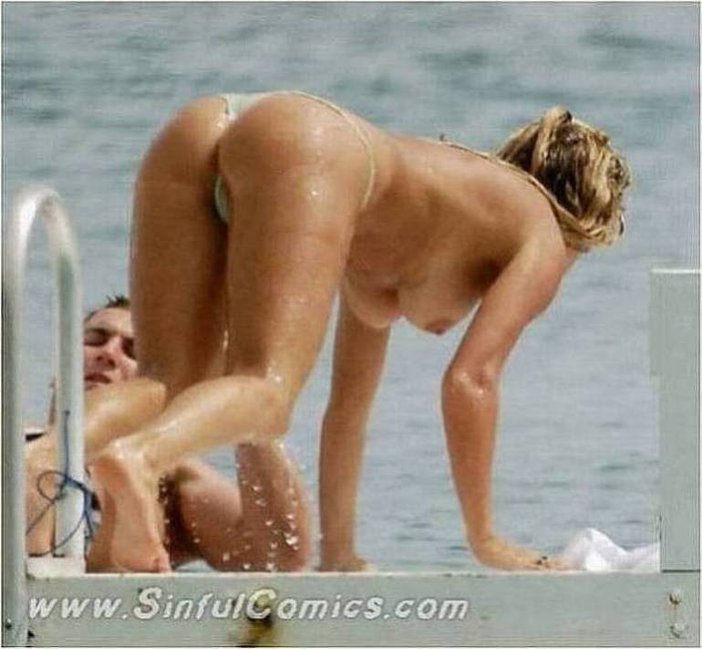 aussie milf supermodel Rachel Hunter beach nudes #72314578