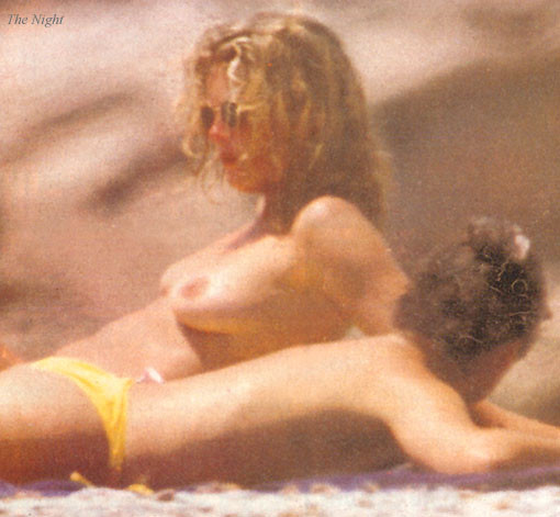 aussie milf supermodel Rachel Hunter beach nudes #72314596