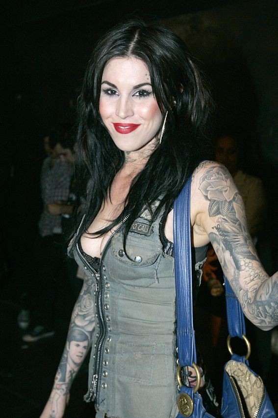 Tattooed celebrity Kat Von D showing her nice naked ass #75379761