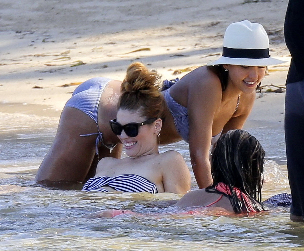 Chrissy Teigen showing off her bikini body in the Caribbean #75169313